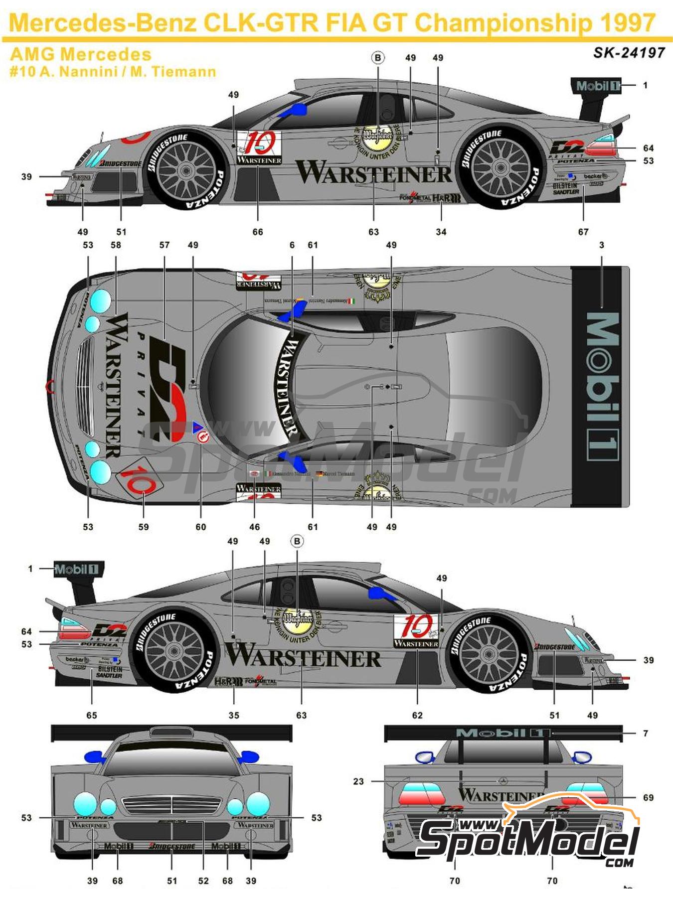 値下 さかつう (1/24) メルセデスベンツ CLK-GTR GT1 特価 さかつう (1/24) メルセデスベンツ CLK-GTR GT1 - メルカリ